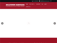 Tablet Screenshot of hilltownservices.com